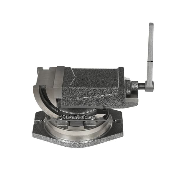 5-tommer Bænkv vise, Drejelig Base, 24 KN Klemkraft,4 in