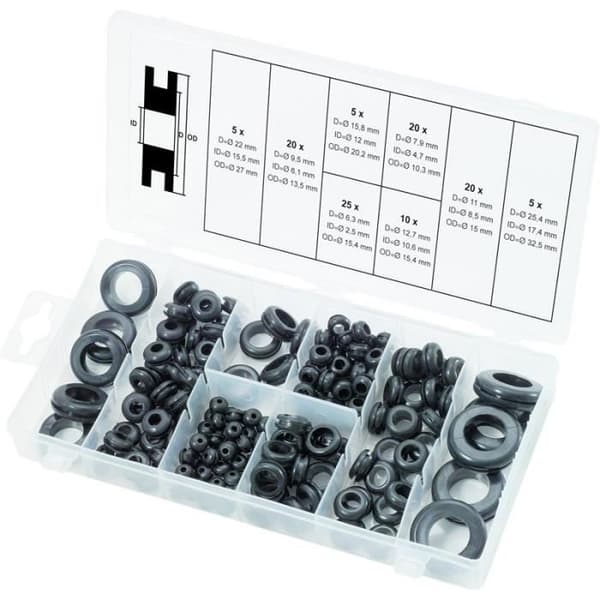 KS Tools Sortiment av gummiöglor 110 st