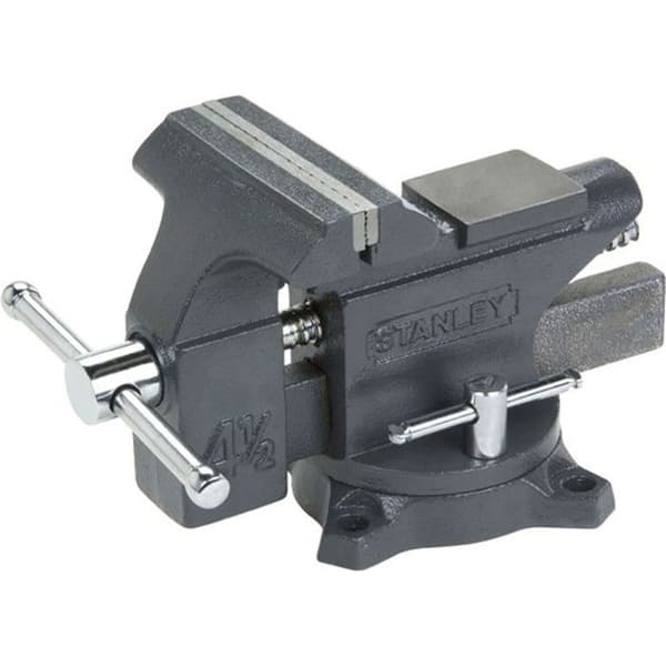 Vice - STANLEY - Maxsteel® STANLEY - Hög hållfasthet - Hållbar gjutjärnskonstruktion - Valsskruv - 100 mm