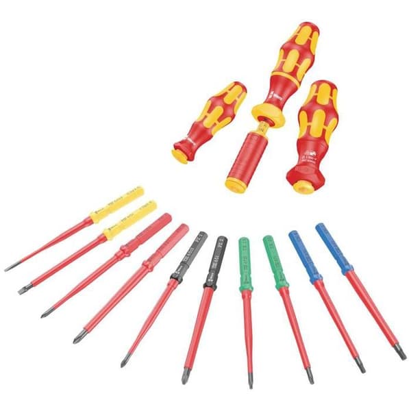 Wera Kraftform Kompakt VDE 60 iS 0,6x3,5x157 mm TIE SB för elektriker slitsskruv Utbytbart blad 3,5 mm