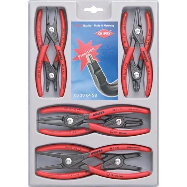 Set med 8 precisionsringtänger Knip...