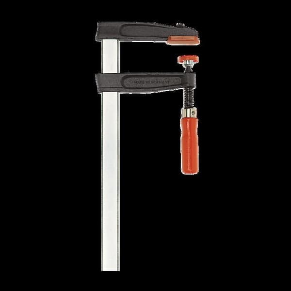Skruvpress av gjutjärn och stål TGR - BESSEY - trähandtag - klämning 300 mm - utsprång 80 mm - Skena 25X6 mm - TGR30B8