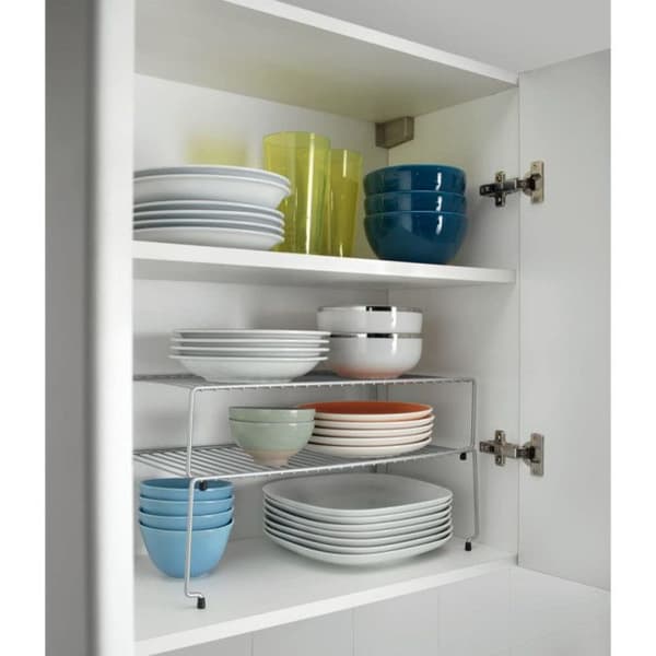 Diskställ - Metaltex - Sky - Stapelbar - 2 st - Silvermetall 47 cm