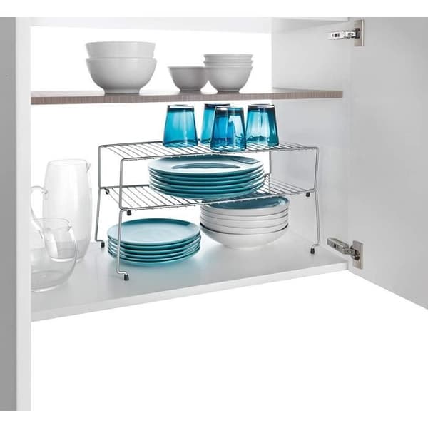 Diskställ - Metaltex - Sky - Stapelbar - 2 st - Silvermetall 47 cm