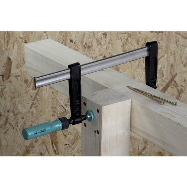 Skruvstäd - WOLFCRAFT - 80-150 mm - Stål - Grön - Stabilt och precis grepp