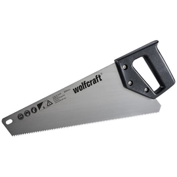 Handsåg - WOLFCRAFT - Bladlängd 350 mm - För gipsskivor, plast och trä