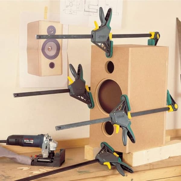 EHZ PRO Enhandsklämma - wolfcraft - Öppning 300 mm, projektion 100 mm - 3031000