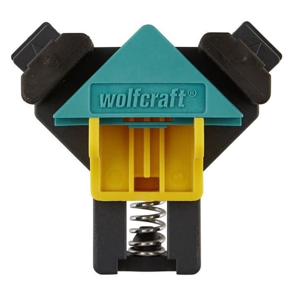 Vinkelklämma - wolfcraft - ES 22 - Set om 2 - För brädor från 10 till 22 mm - Enhandsmanövrering