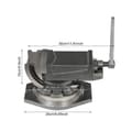 Miniatyrbillede 2 af 2: Bænkv vise, 19KN spændekraft, 360° drejelig base,Bænk Skruestik