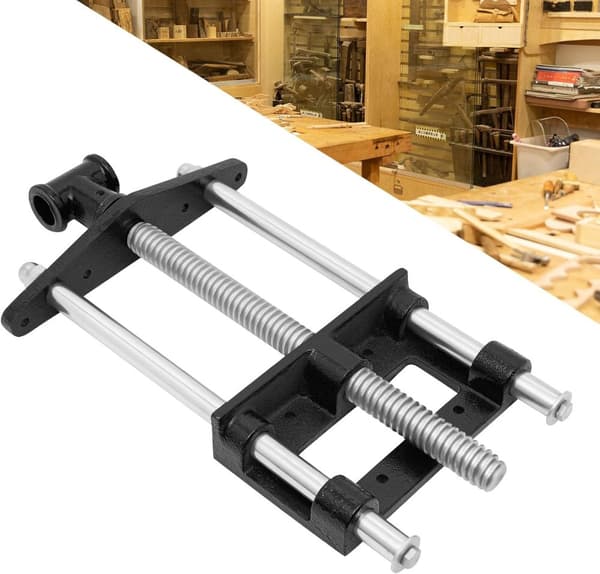 Bænkpresser til træbearbejdning, ergonomisk greb, stor åbning, holdbart støbejern