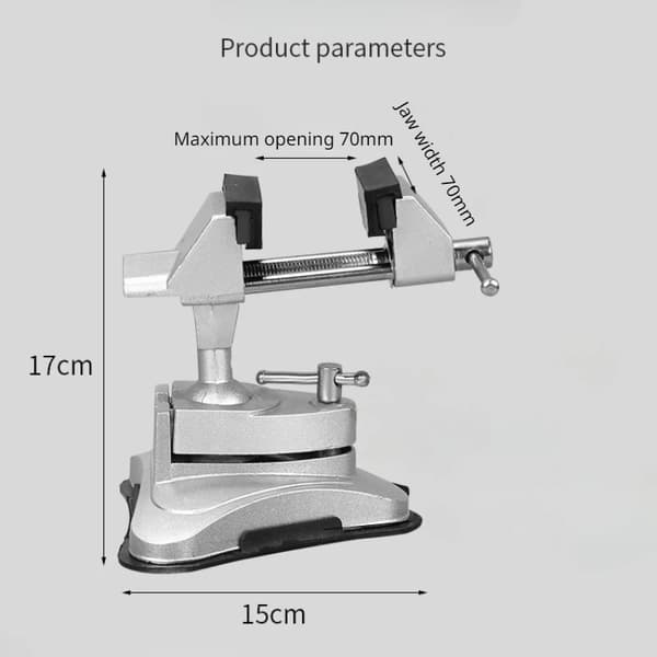 Mini Vise, Säädettävä Puristin, Kääntyvä Muotoilu, Monitoiminen DIY-työkalu