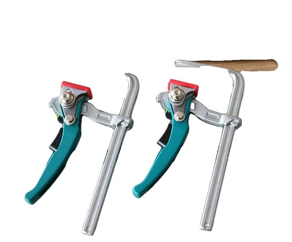 Hurtig Ratchet Bordklemme, Kæbe Dybde 60mm, Total Bredde 109mm,2stk 200x60mm