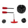 Miniatyrbillede 2 af 2: Selvcentrerende 4-kæbe drejebænkpatron, holdbart 45# stål, kæbehøjde 30 mm, centrering nøjagtighed 0,3 mm,sort