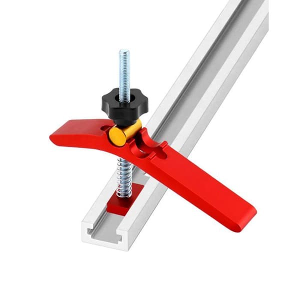 Etau - skruvstycke - gräshoppa Qwork - WD40505 - ® 2PCS Snabbt skruvstycke för T-skenesystem (M8)