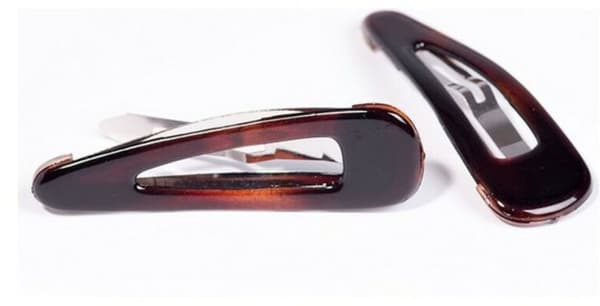 Clips Inca Clip Concha Francesa Brown 2 Units (2 Pieces)