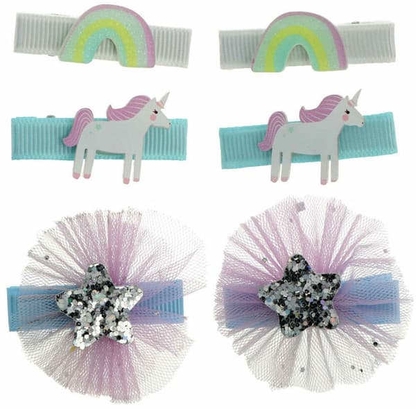 Hair Clips Inca Multicolour 6 Units
