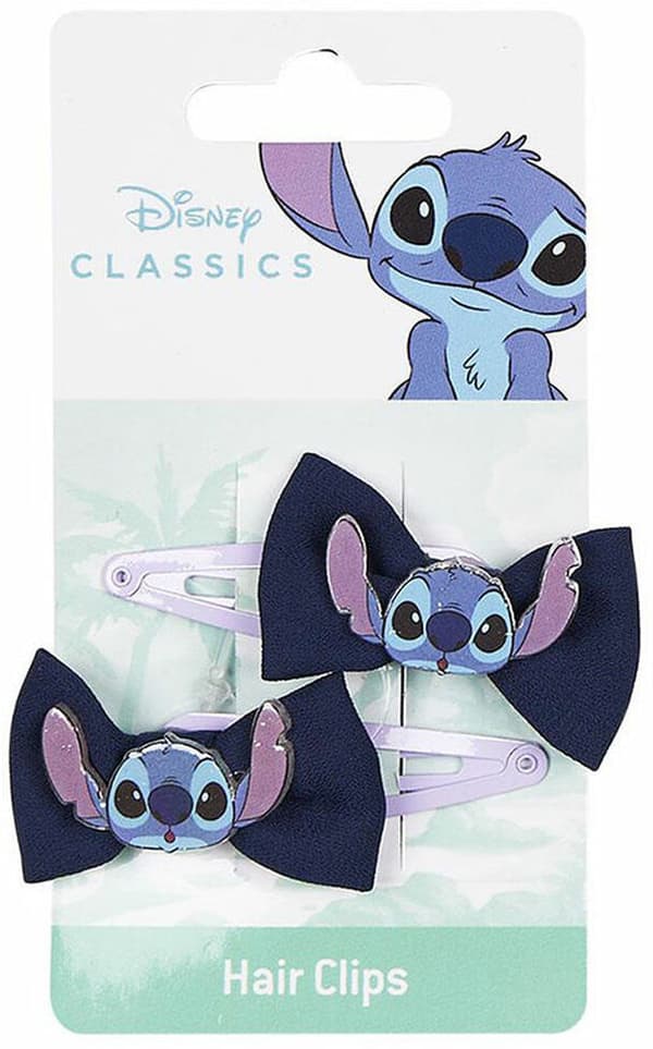 Pinces à cheveux Stitch 2 Unités Bleu Violet Lien
