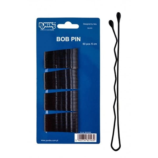 PONIK'S Hårnålar 5 cm 60 stycken Svarta - BKW009