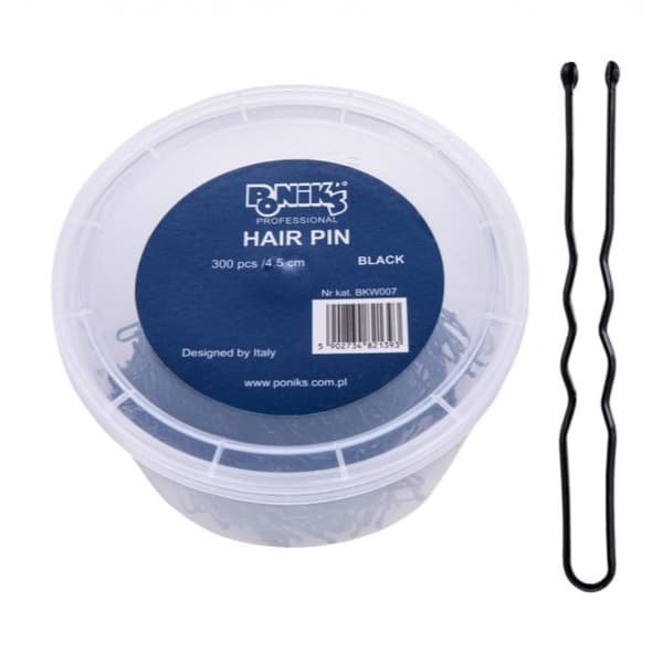 PONIK'S Hårknutar 4,5 cm SVART - 300 stycken - BKW007