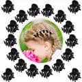 Miniatyrbillede 8 af 9: Bocca Beauty hårfrøer sorte små klips