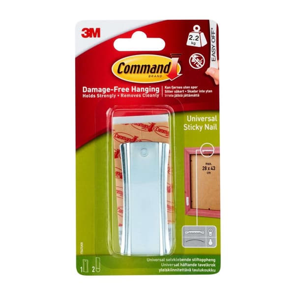3M Command Extra stort universal bildupphäng, 1 st, metall