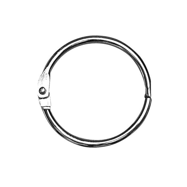 Öppningsbar metallring Ø 31 mm Silver