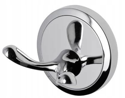 Dubbel handdukshängare krom 6 cm