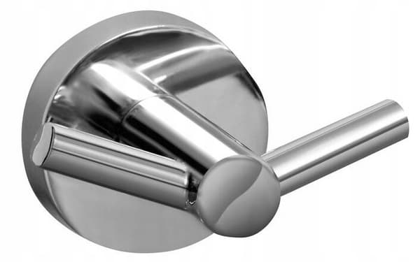 Dubbel handdukshängare krom 7 cm