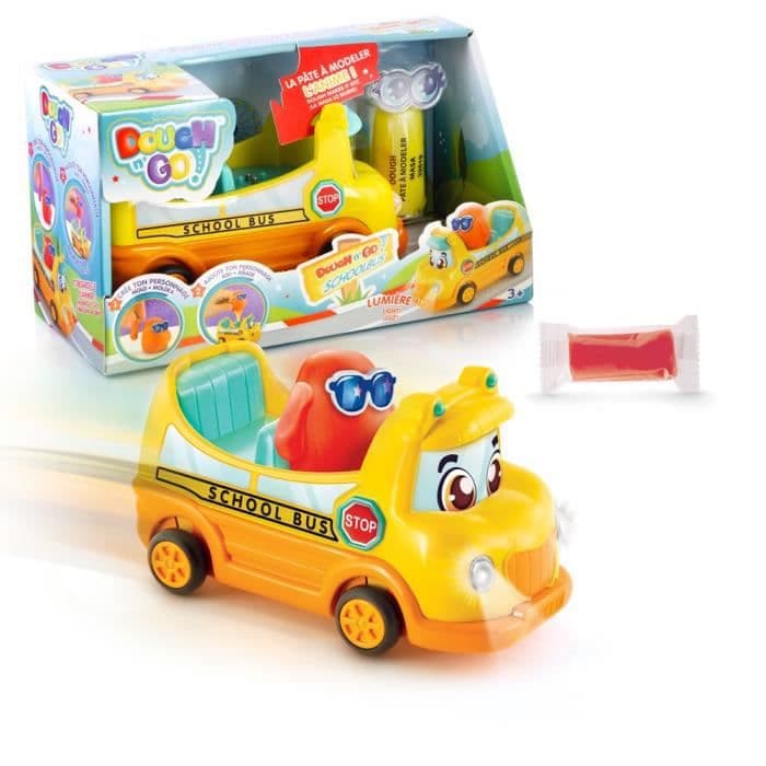 DOUGH'N GO Skolebus og plasticintegn til at oprette - DP 036
