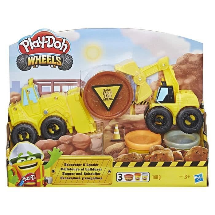 PLAY-DOH-hjul - Grävmaskin och bulldozer