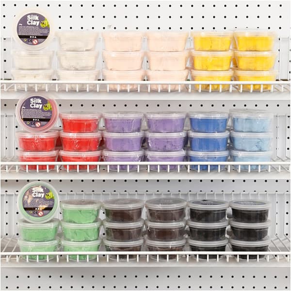 Silk Clay - Mixade färger - 10x10 burkar