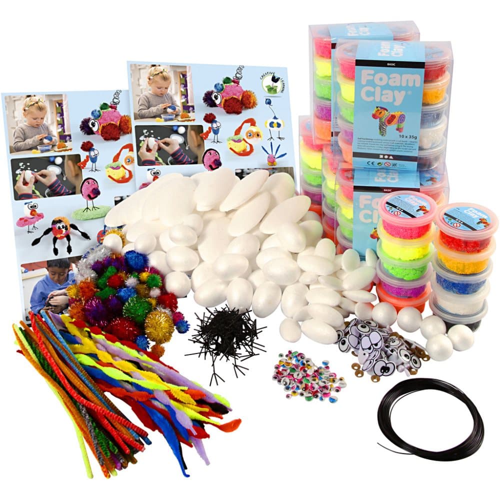 Drömpaket med Foam Clay Lera Stort Pyssel Set CDON