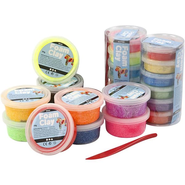Storpack - Foam Clay - Mixade färger - 22 st