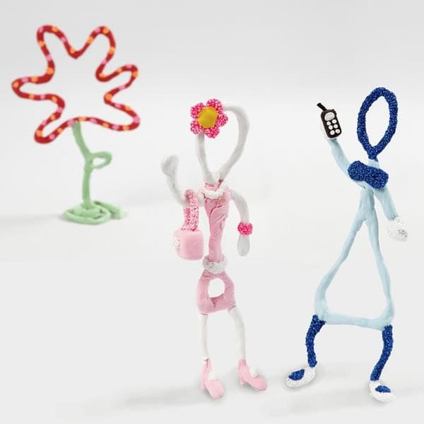 Klass-set till figurer med Silk Clay