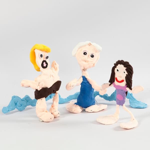 Klass-set till figurer med Silk Clay