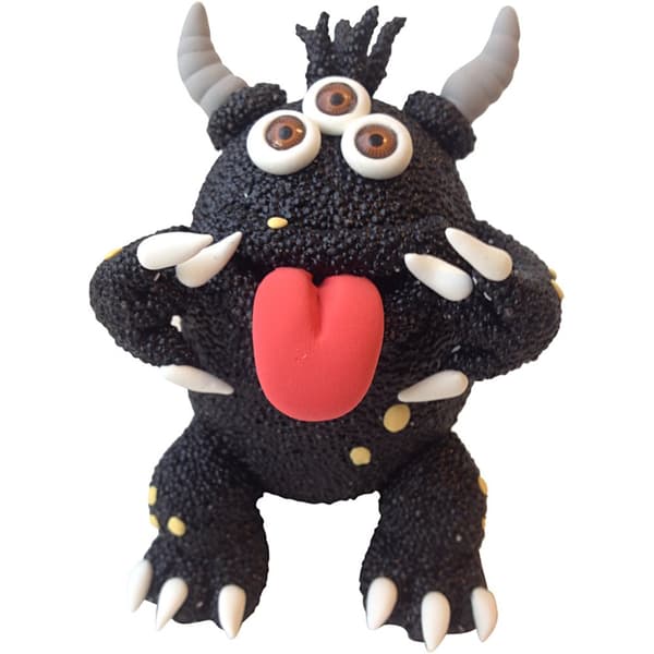 DIY Funny Friends Modeller - Foam Clay Lera - Svart Monster