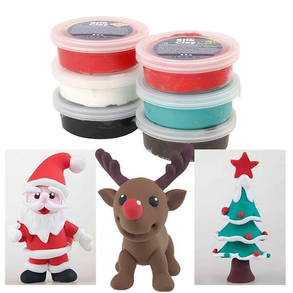 Silk Clay Lera 6-pack Christmas Set