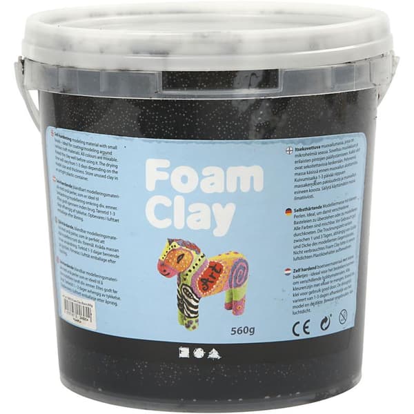 Foam Clay - Svart - 560 g