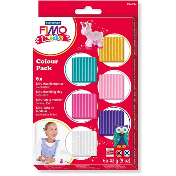 FIMO Lera Kids Clay Set - Kompletteringsfärger - 6 st x 42 g