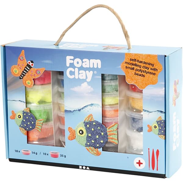 Foam Clay - Presentask - Mixade Färger