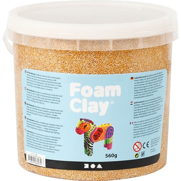 Foam Clay - Guld - Metallic - 560 g