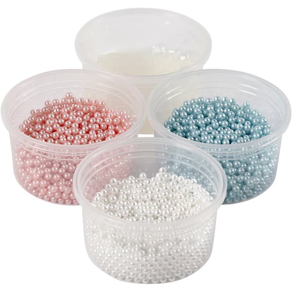 Pearl Clay Lera 3-pack - Ljusblå, Vit, Rosa