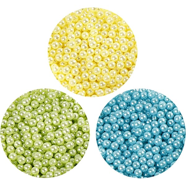 Pearl Clay Lera 3-pack - Ljusblå, grön, gul