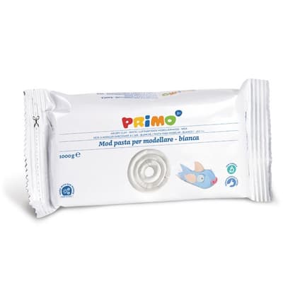 Modellera 1 kg Lufttorkande Plus - Vit