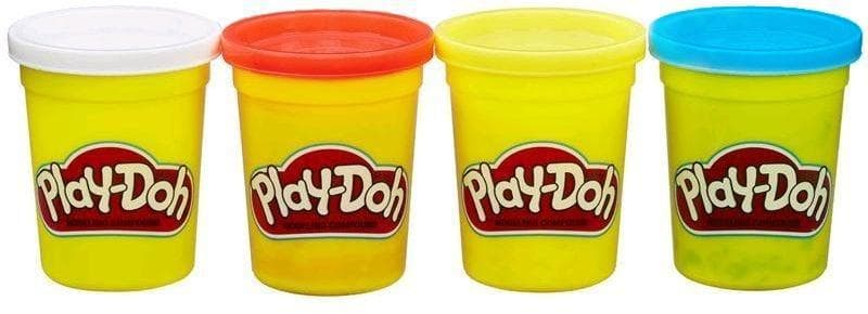 clay set Zoet4-piece orange/red/blue/purple