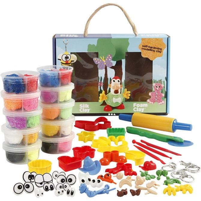 Presentask Foam Clay och Silk Clay