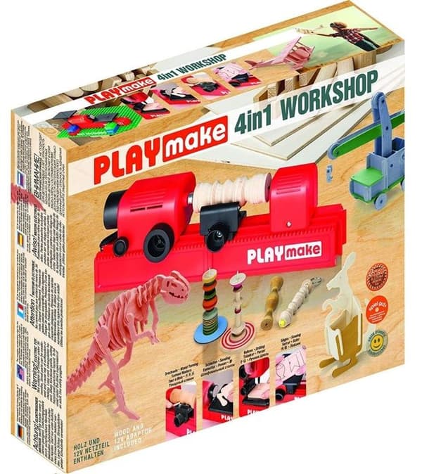 The Cool Tool - PLAYmake 4 in 1 Woodworking Workshop