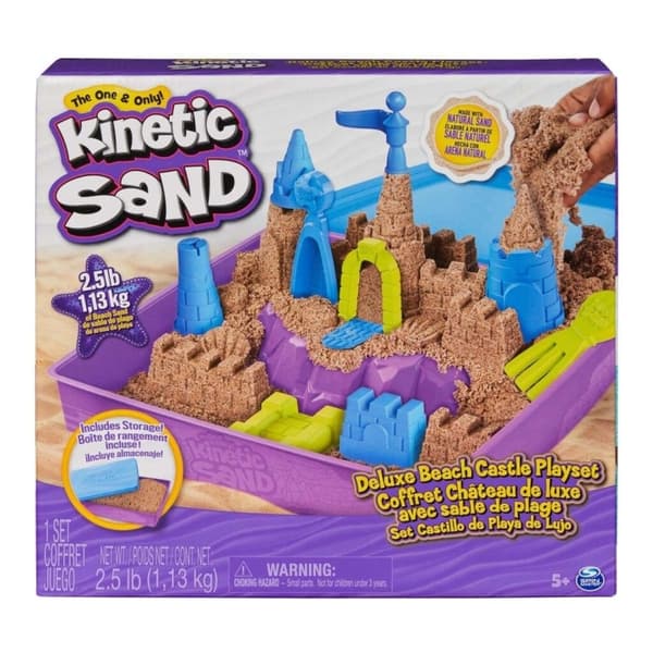 Kinetic Sand Deluxe legesæt med strandslot (6067801)