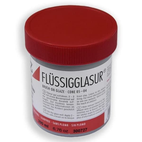 Glasyr för lera - vit - 200 ml