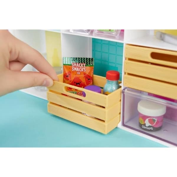 MGAs Miniverse - Miniatyrmatset - Skapande av minirecept i harts - 101 stycken - Transportabel förpackning med handledsrem